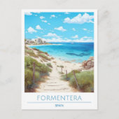 Formentera Spanien Reise Postkarte (Vorderseite)