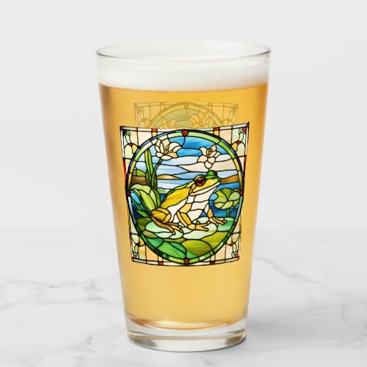 Formgebung aus verklebtem Glas auf Glas (Rückseite (gefüllt))