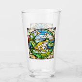 Formgebung aus verklebtem Glas auf Glas (Vorderseite)
