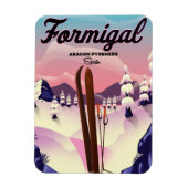Formigal Aragon Spanien Skiposter. Magnet (Vertikal)