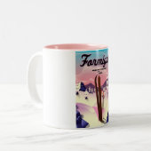 Formigal Aragon Spanien Skiposter. Zweifarbige Tasse (Vorderseite Links)