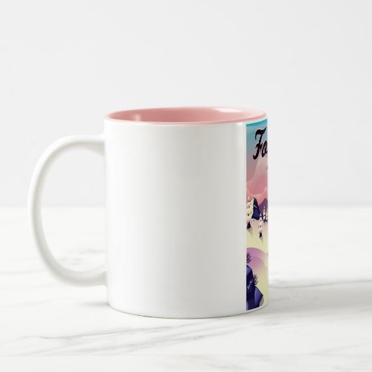 Formigal Aragon Spanien Skiposter. Zweifarbige Tasse (Links)