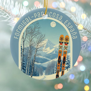 Formigal-Panticosa Spanien España Skigebiet Souven Keramik Ornament