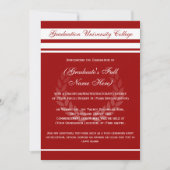 Förmliche Ankündigungen von Uni-Abschlüssen (rot) (Vorderseite)