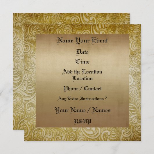 Förmliche Aufforderung - SRF Einladung (Vorne/Hinten)