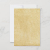 Förmliche Blüh - Empfang Einladung (Rückseite)