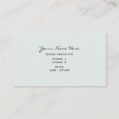 Förmliche Boutique - Ein Line Wedding Dress Visitenkarte (Rückseite)