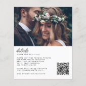 Förmliche Classic Monogramm 3 Foto Hochzeit (Rückseite)