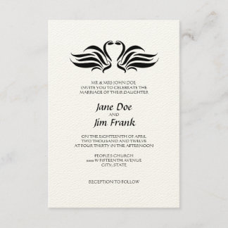 förmliche Einladung von Swans zur Hochzeit