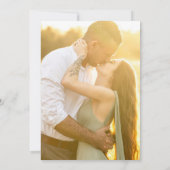 Förmliche farbenfrohe blumenreiche Hochzeit Foto E Einladung (Rückseite)