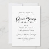 Förmliche Große Öffnung Einfach-Minimal Einladung (Vorderseite)