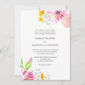 Förmliche Hochzeitseinladungen mit QR-Code Einladung (Vorderseite)