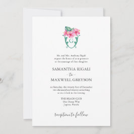 Förmliche Hochzeitseinladungen Tropische Botanical Einladung