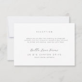 Förmliche Hochzeitstichtelefonkarte Dankeskarte (Vorderseite)