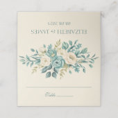 Förmliche Personalisierte geflochtene Platzkarte (Außenseite Aufgefaltet)