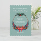 Förmliche Weihnachtsfeiertage im Unternehmen Einladung (Stehend Vorderseite)