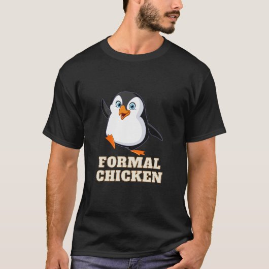 Förmlicher T - Shirt von Hühnern (Pinguin) (Vorderseite)