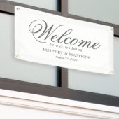 Förmliches Begrüßungsbanner Banner (Äußeres Gebäude)