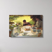 Förmliches Frühstück im Garten Leinwanddruck (Vorderseite)