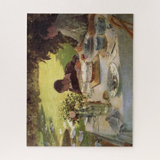 Förmliches Frühstück im Garten Puzzle (Vertikal)