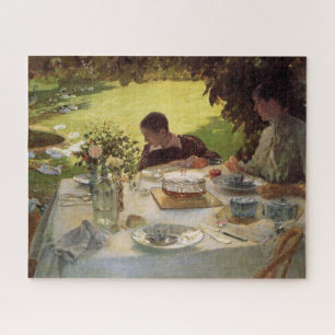 Förmliches Frühstück im Garten Puzzle