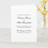 Förmliches katholisches Hochzeitsprogramm Karte (Gelbe Blume)