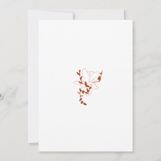 Förmliches rustikales Wappen Mit Monogramm Hochzei Einladung (Rückseite)