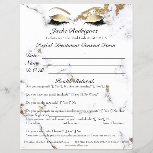 Formmarbild für die Gesichtspflege Teil 1 Flyer (Vorne)