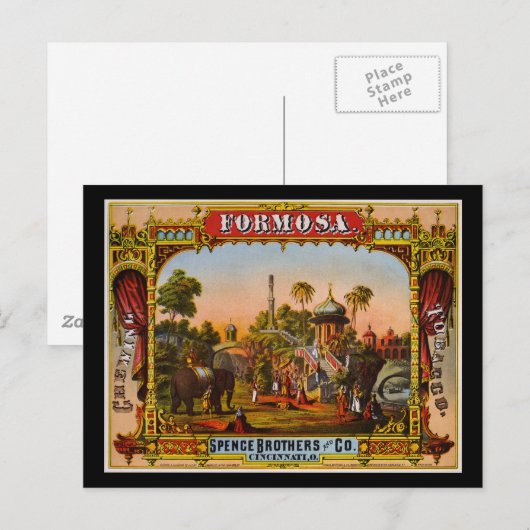 Formosa Kautabak Postkarte (Vorne/Hinten)