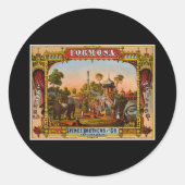 Formosa Kautabak Runder Aufkleber (Vorderseite)