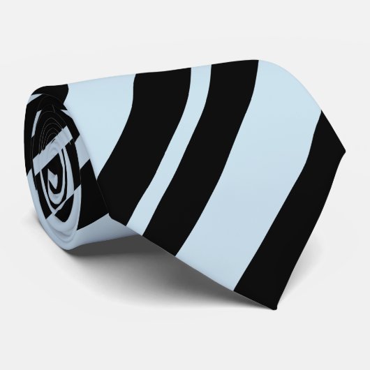 Formschwarz und blau gestreift krawatte (Gerollt)