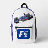 Formula 1 race car bedruckter rucksack (Vorderseite)