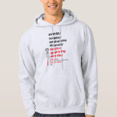 FORMULA 1 RACE WEEK WHITE HOODIE (Vorderseite)