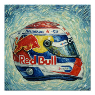 Formula Eins Max Helm Poster