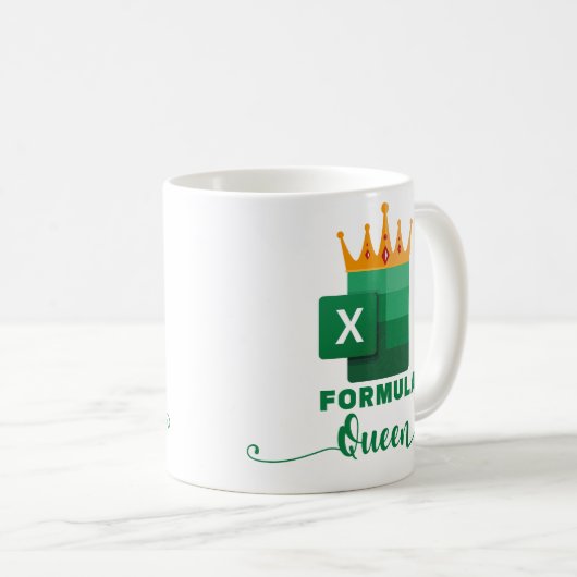 FORMULA Queen Funny Accountant Geschenk sarkastisc Kaffeetasse (VorderseiteRechts)