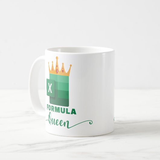 FORMULA Queen Funny Accountant Geschenk sarkastisc Kaffeetasse (Vorderseite Links)