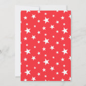 Formula Race Car Red Smoke Stars F1 Birthday Einladung (Rückseite)