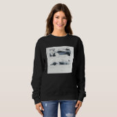 Formula Racing Car Blueprint Mechanical Engineerin Sweatshirt (Vorne ganz)
