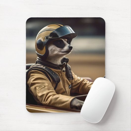 Formula Spaß: Professioneller Erdmännchen-Rennwage Mousepad (Mit Mouse)