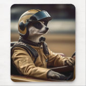 Formula Spaß: Professioneller Erdmännchen-Rennwage Mousepad (Vorne)