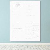 Formular 1040 für die ursprüngliche Einkommensteue Leinwanddruck (Insitu (Holzboden))