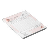 Formular für Bestellungen von Backwaren mit Kondit Notizblock (angewinkelt)