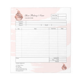 Formular für Bestellungen von Backwaren mit Kondit Notizblock