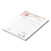 Formular für Bestellungen von Backwaren mit Kondit Notizblock (Rotiert)