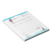 Formular für Bestellungen von Backwaren mit Kondit Notizblock (angewinkelt)