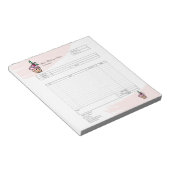 Formular für Bestellungen von Backwaren mit Kondit Notizblock (angewinkelt)