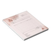 Formular für Bestellungen von Backwaren mit Kondit Notizblock (angewinkelt)