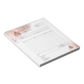 Formular für Bestellungen von Backwaren mit Kondit Notizblock (angewinkelt)