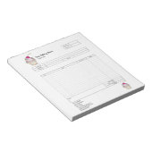 Formular für Bestellungen von Backwaren mit Kondit Notizblock (angewinkelt)