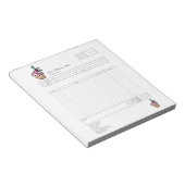 Formular für Bestellungen von Backwaren mit Kondit Notizblock (angewinkelt)